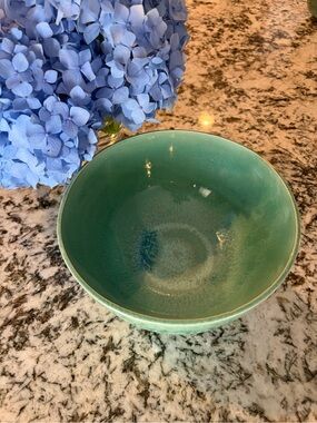 Handmade Green Ceramic Bowl